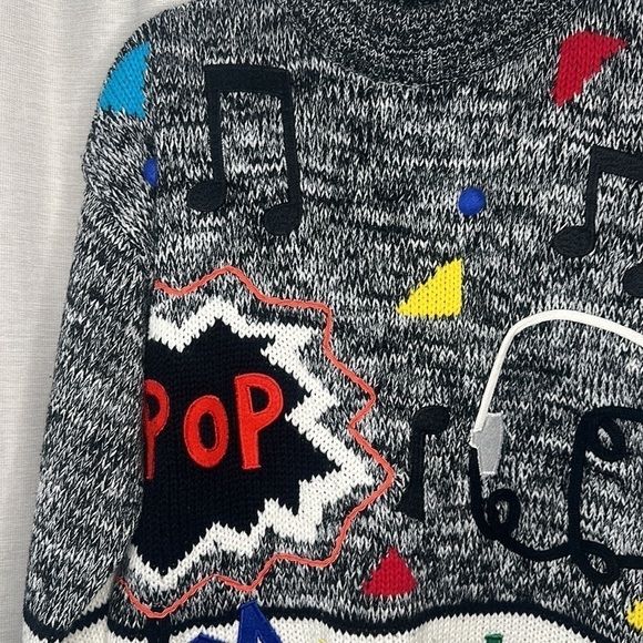 PINWHEELS VINTAGE MUSIC SWEATER (SIZE M) - Picture 4 of 9